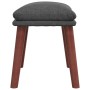 Reposapiés de tela gris oscuro 45x29,5x35 cm de vidaXL, Otomanas - Ref: Foro24-341458, Precio: 36,53 €, Descuento: %