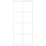 Puerta corredera ESG vidrio y aluminio blanca 90x205 cm de vidaXL, Puertas para el hogar - Ref: Foro24-151673, Precio: 200,88...