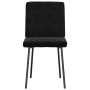 Silla de comedor 6 unidades terciopelo negro en Sillas de comedor | Comprar online en Foru.es