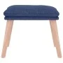 Reposapiés de tela azul 45x29,5x35 cm de vidaXL, Otomanas - Ref: Foro24-341428, Precio: 35,99 €, Descuento: %