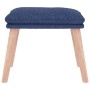Reposapiés de tela azul 45x29,5x35 cm de vidaXL, Otomanas - Ref: Foro24-341428, Precio: 36,69 €, Descuento: %