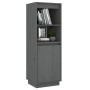 Aparador alto de madera maciza de pino gris 37x34x110 cm de vidaXL, Aparadores - Ref: Foro24-813517, Precio: 63,80 €, Descuen...