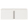 Armarios de pared 2 uds madera maciza pino blanco 45x30x35 cm de vidaXL, Estantes y estanterías - Ref: Foro24-813438, Precio:...