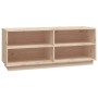 Armario zapatero de madera maciza de pino 110x34x45 cm de vidaXL, Zapateros y organizadores de calzado - Ref: Foro24-813540, ...