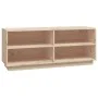 Armario zapatero de madera maciza de pino 110x34x45 cm de vidaXL, Zapateros y organizadores de calzado - Ref: Foro24-813540, ...