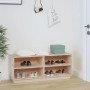 Armario zapatero de madera maciza de pino 110x34x45 cm de vidaXL, Zapateros y organizadores de calzado - Ref: Foro24-813540, ...