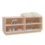 Armario zapatero de madera maciza de pino 110x34x45 cm de vidaXL, Zapateros y organizadores de calzado - Ref: Foro24-813540, ...