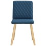 Sillas de comedor 6 unidades tela azul en Sillas de comedor | Comprar online en Foru.es