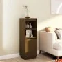 Aparador alto de madera maciza de pino marrón miel 37x34x110 cm de vidaXL, Aparadores - Ref: Foro24-813518, Precio: 69,03 €, ...