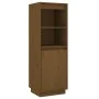 Aparador alto de madera maciza de pino marrón miel 37x34x110 cm de vidaXL, Aparadores - Ref: Foro24-813518, Precio: 69,03 €, ...