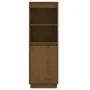 Aparador alto de madera maciza de pino marrón miel 37x34x110 cm de vidaXL, Aparadores - Ref: Foro24-813518, Precio: 69,03 €, ...