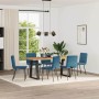 Sillas de comedor 6 unidades terciopelo azul en Sillas de comedor | Comprar online en Foru.es