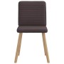 Sillas de comedor 6 unidades tela marrón oscuro en Sillas de comedor | Comprar online en Foru.es