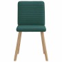 Sillas de comedor 6 unidades tela verde oscuro en Sillas de comedor | Comprar online en Foru.es