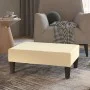 Taburete de cuero sintético color crema 78x56x32 cm de vidaXL, Otomanas - Ref: Foro24-337709, Precio: 67,83 €, Descuento: %