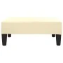 Taburete de cuero sintético color crema 78x56x32 cm de vidaXL, Otomanas - Ref: Foro24-337709, Precio: 67,83 €, Descuento: %