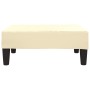 Taburete de cuero sintético color crema 78x56x32 cm de vidaXL, Otomanas - Ref: Foro24-337709, Precio: 65,72 €, Descuento: %