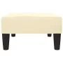 Taburete de cuero sintético color crema 78x56x32 cm de vidaXL, Otomanas - Ref: Foro24-337709, Precio: 67,83 €, Descuento: %