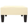 Taburete de cuero sintético color crema 78x56x32 cm de vidaXL, Otomanas - Ref: Foro24-337709, Precio: 65,72 €, Descuento: %