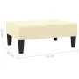Taburete de cuero sintético color crema 78x56x32 cm de vidaXL, Otomanas - Ref: Foro24-337709, Precio: 67,83 €, Descuento: %