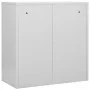 Armarios taquilla 2 uds de acero gris claro y rojo 90x45x92,5 cm de vidaXL, Taquillas y armarios de almacenamiento - Ref: For...
