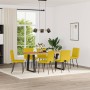 Sillas de comedor 6 unidades terciopelo amarillo en Sillas de comedor | Comprar online en Foru.es