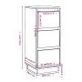 Aparador 2 uds madera maciza de pino blanco 32x34x75 cm de vidaXL, Aparadores - Ref: Foro24-813368, Precio: 87,76 €, Descuent...