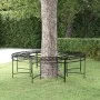Banco de jardín redondo de acero negro 160 cm de vidaXL, Bancos de jardín - Ref: Foro24-318821, Precio: 251,34 €, Descuento: %