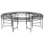 Banco de jardín redondo de acero negro 160 cm de vidaXL, Bancos de jardín - Ref: Foro24-318821, Precio: 251,34 €, Descuento: %
