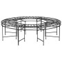 Banco de jardín redondo de acero negro 160 cm de vidaXL, Bancos de jardín - Ref: Foro24-318821, Precio: 256,35 €, Descuento: %