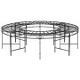 Banco de jardín redondo de acero negro 160 cm de vidaXL, Bancos de jardín - Ref: Foro24-318821, Precio: 251,34 €, Descuento: %