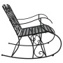 Banco mecedor de jardín de dos plazas acero negro 113 cm de vidaXL, Bancos de jardín - Ref: Foro24-318829, Precio: 189,68 €, ...