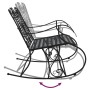 Banco mecedor de jardín de dos plazas acero negro 113 cm de vidaXL, Bancos de jardín - Ref: Foro24-318829, Precio: 189,68 €, ...