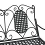 Banco mecedor de jardín de dos plazas acero negro 113 cm de vidaXL, Bancos de jardín - Ref: Foro24-318829, Precio: 182,88 €, ...