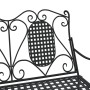Banco mecedor de jardín de dos plazas acero negro 113 cm de vidaXL, Bancos de jardín - Ref: Foro24-318829, Precio: 189,68 €, ...