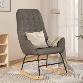 Hellgrauer Schaukelstuhl aus Stoff von vidaXL, Schaukelstühle - Ref: Foro24-341253, Preis: 123,75 €, Rabatt: %