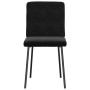 Silla de comedor 6 unidades terciopelo negro en Sillas de comedor | Comprar online en Foru.es