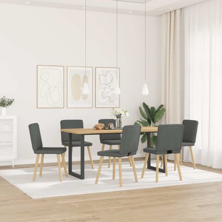 Sillas de comedor 6 unidades tela gris oscuro en Sillas de comedor | Comprar online en Foru.es