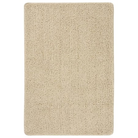 Alfombra peluda antideslizante color crema 140x200 cm de vidaXL, Alfombras - Ref: Foro24-340389, Precio: 59,85 €, Descuento: %