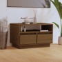 Mueble de TV madera maciza de pino marrón miel 60x35x37 cm de vidaXL, Muebles TV - Ref: Foro24-813428, Precio: 46,15 €, Descu...