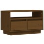 Mueble de TV madera maciza de pino marrón miel 60x35x37 cm de vidaXL, Muebles TV - Ref: Foro24-813428, Precio: 46,15 €, Descu...