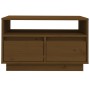 Mueble de TV madera maciza de pino marrón miel 60x35x37 cm de vidaXL, Muebles TV - Ref: Foro24-813428, Precio: 46,15 €, Descu...