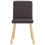 Sillas de comedor 6 unidades tela marrón oscuro en Sillas de comedor | Comprar online en Foru.es
