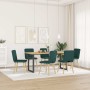 Sillas de comedor 6 unidades tela verde oscuro en Sillas de comedor | Comprar online en Foru.es
