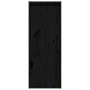 Armario de pared de madera maciza de pino negro 30x30x80 cm de vidaXL, Estantes y estanterías - Ref: Foro24-813503, Precio: 5...