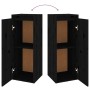 Armario de pared de madera maciza de pino negro 30x30x80 cm de vidaXL, Estantes y estanterías - Ref: Foro24-813503, Precio: 5...