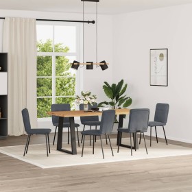 Sillas de comedor 6 unidades terciopelo gris oscuro en Sillas de comedor | Comprar online en Foru.es