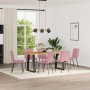 Sillas de comedor 6 unidades terciopelo rosa en Sillas de comedor | Comprar online en Foru.es