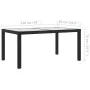 Juego de comedor exterior 5 piezas con cojines ratán negro de vidaXL, Conjuntos de jardín - Ref: Foro24-3094827, Precio: 395,...