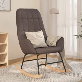 Silla mecedora de tela gris oscuro de vidaXL, Mecedoras - Ref: Foro24-341254, Precio: 124,48 €, Descuento: %
